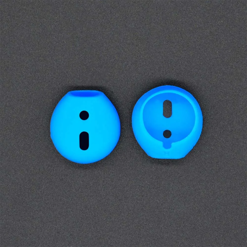 earbuds-blue Мягкий силиконовый чехол для Apple Airpods противоударный чехол для AirPod 2 1 чехол s ультратонкий протектор чехол для наушников - Цвет: earbuds-blue