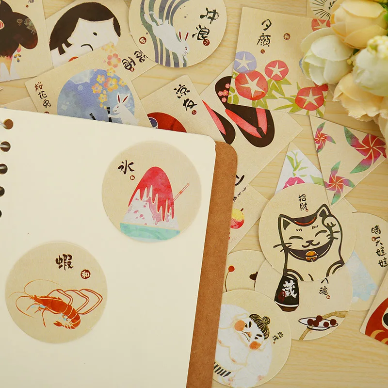 40 шт./лот винтажный узор мини бумажная наклейка украшение сделай сам дневник