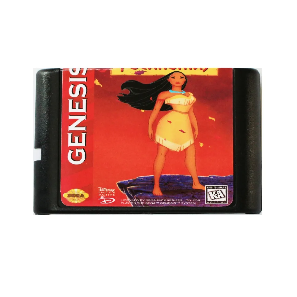 Pocahontas 16 бит MD игровая карта для Sega Mega Drive SEGA Genesis|Картриджи| |