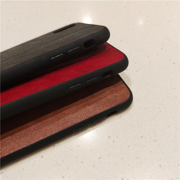 Luxury Leather Material Phone Case For iPhone X Xs Soft TPU Cover 8 6 6s 7 Plus Protective Men phone |