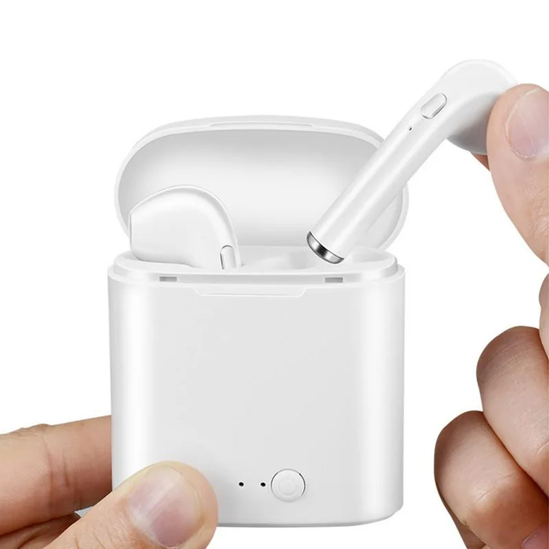 I7s TWS Bluetooth наушники стерео 5 0 Беспроводные с зарядным боксом микрофон для Iphone Samsung