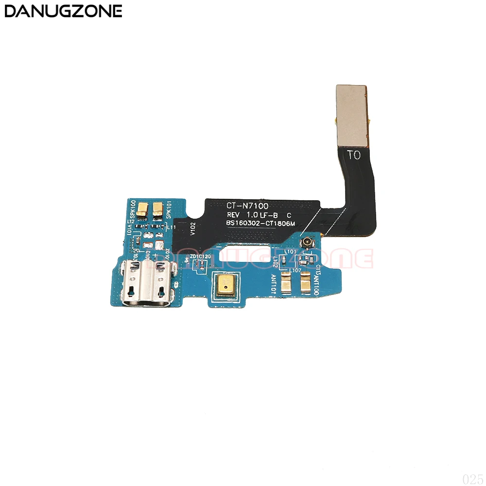 

USB Charging Port Connector Charge Dock Socket Jack Plug Flex Cable With Microphone For Samsung Galaxy NOTE 2 II Note2 N7100