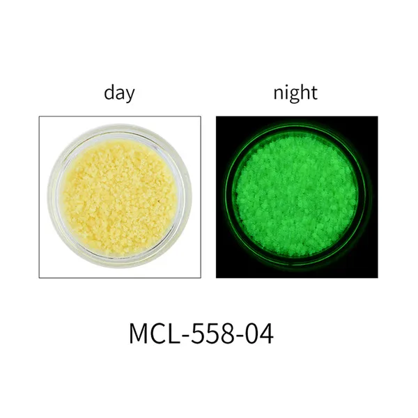 MCL-558-04 1 коробка Неон фосфор блеск для ногтей порошок 11 цветов пыль светящийся флуоресцентный пигмент частицы вечерние украшения светится в темноте - Цвет: MCL-558-04