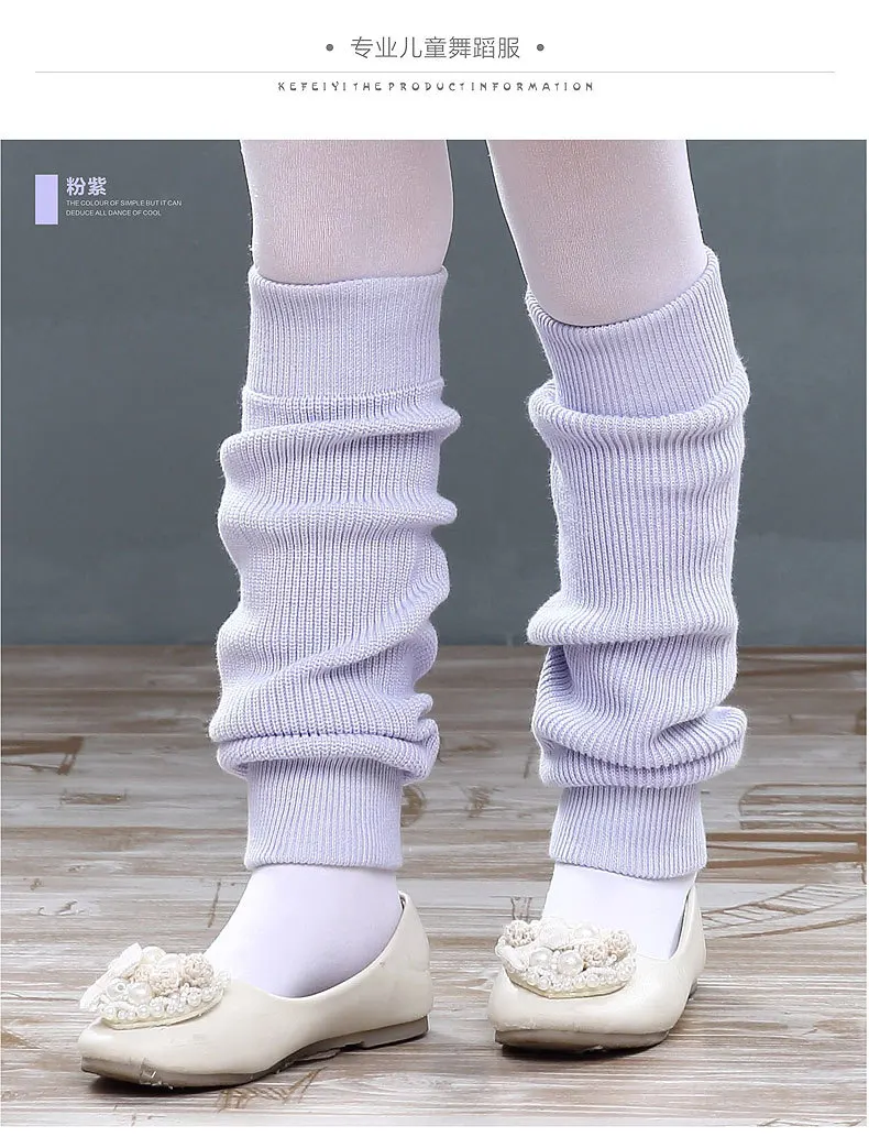 purple Фиолетовый/фиолетовый балетный танец леггинсы детские зимние вязаные теплые леггинсы балетные леггинсы для девочек Детские Балетные танцевальные носки - Цвет: purple