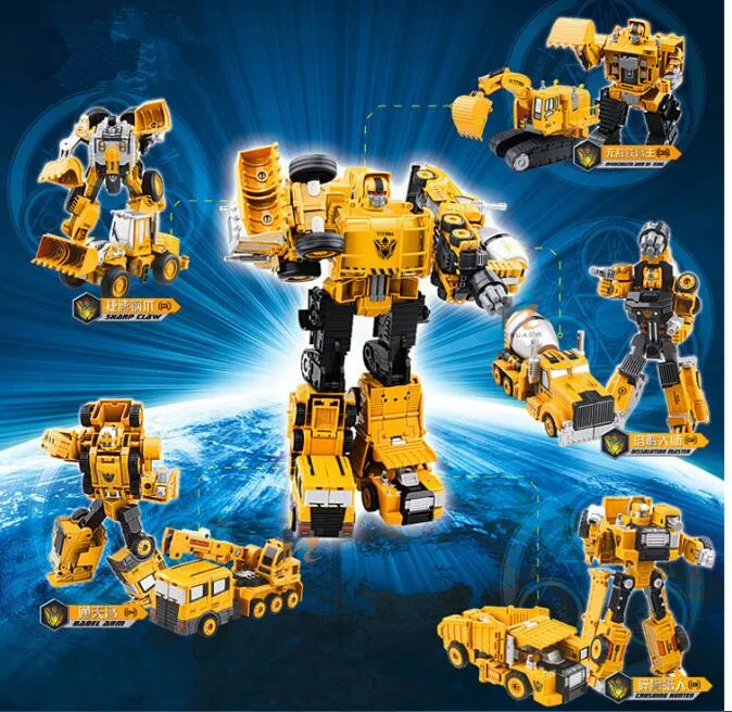 Робот трансформер 2 в 1 инженерная машинка из металлического сплава строительный