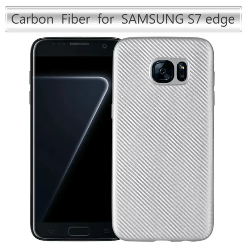 Для Samsung Galaxy S7 edge/G935/G935A/G935F чехол из углеродного волокна S7edge жесткий ТПУ мягкий