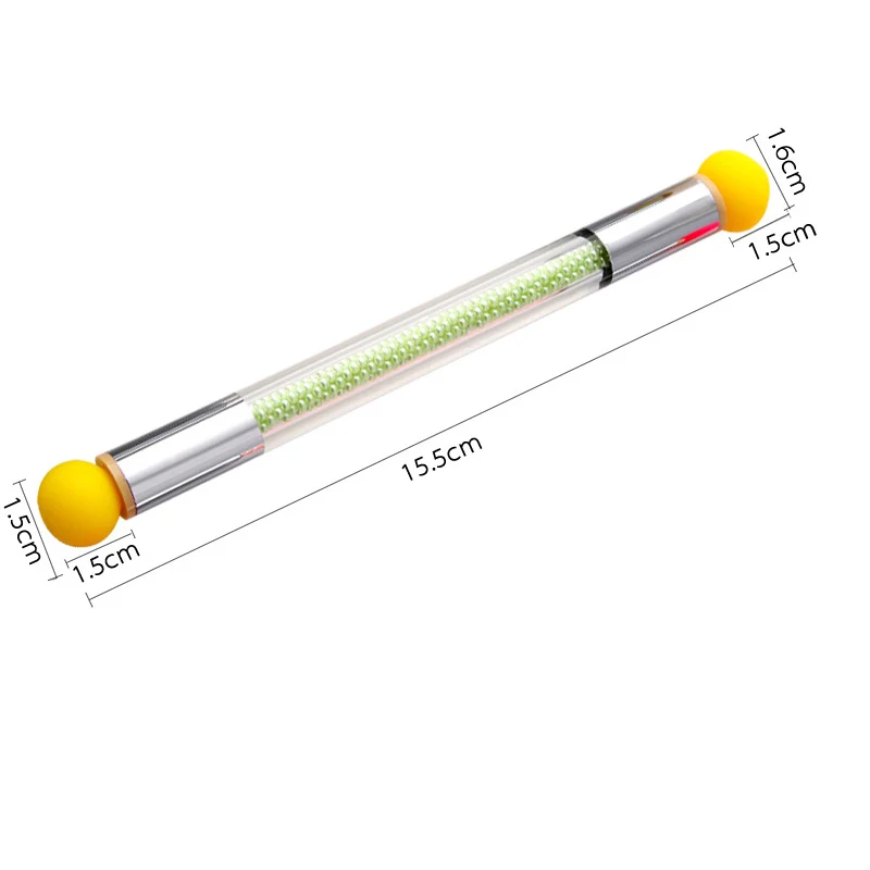 Палочка для разглаживания ногтей ручка Стразы двухсторонняя губка насадка кисть