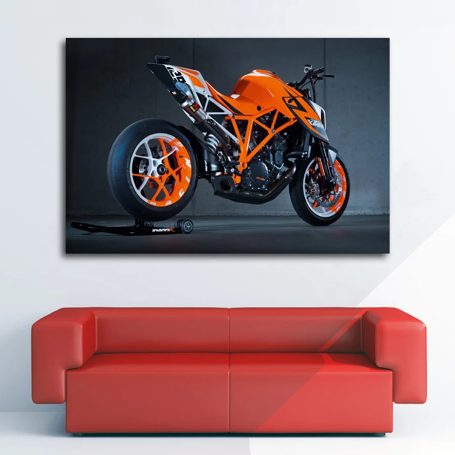 Superduke 1290 superbike мотоцикл гоночный автомобиль настенные художественные плакаты на