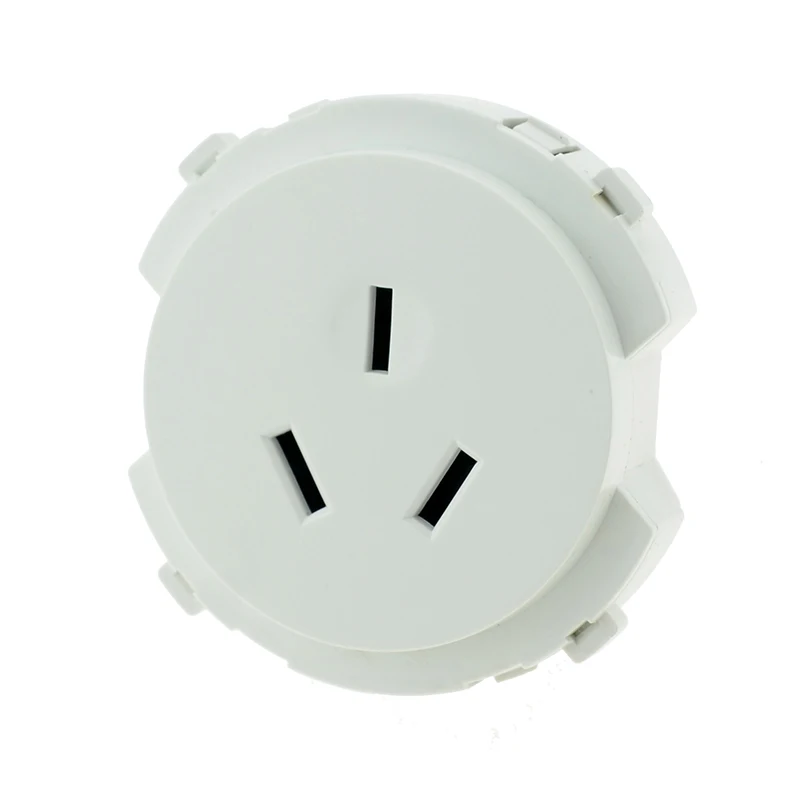 White Socket L1 по индивидуальному заказу электрической розетки австралийского стандарта 3 цвета настенный Электрический AU разъем 220V 16A модульный собственными руками Сделай Сам combinationr - Тип: White Socket