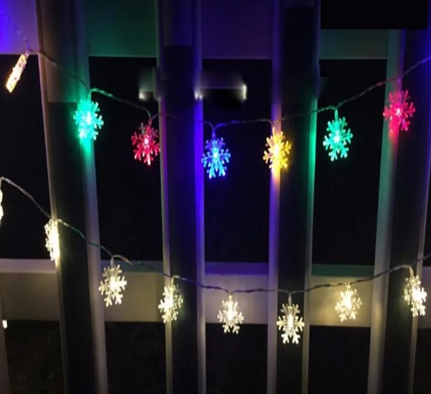 Hot Selling 10M 38LED Christmas lights snowflake lamp holiday lighting wedding party decoration curtain string lights