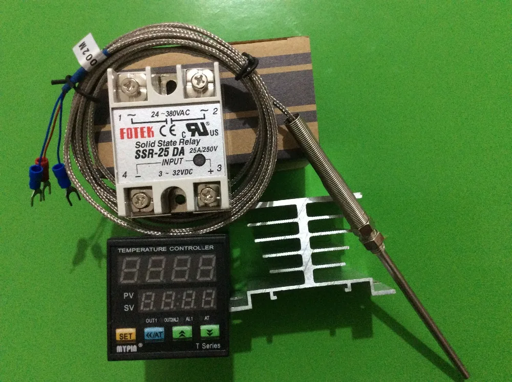 90 265 в AC/DC Цифровой F/C PID регулятор температуры Термостат TA4 SNR (1ssr выход 1