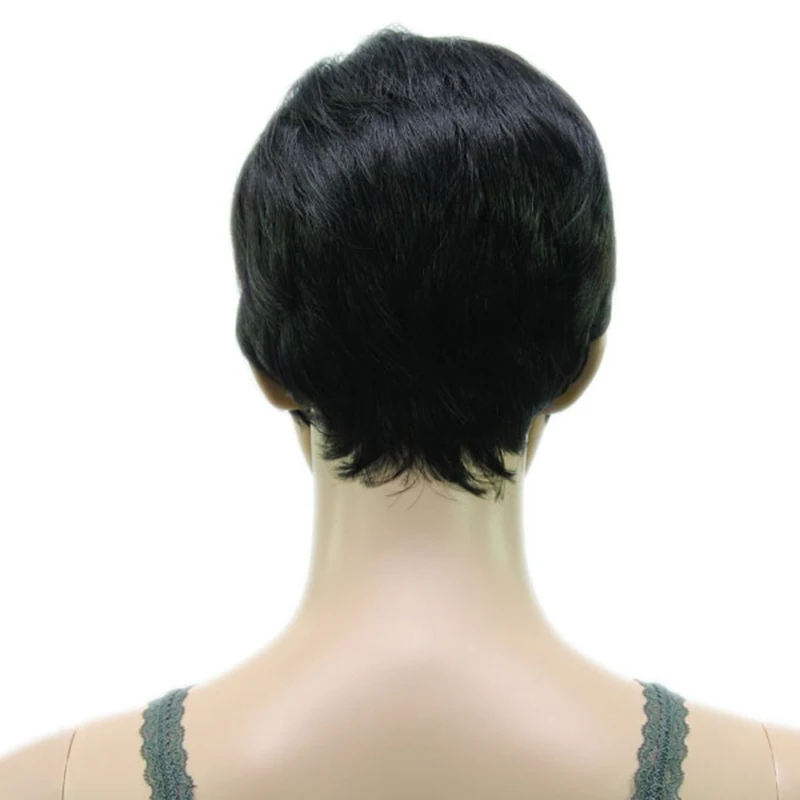 HAIRJOY синтетические волосы Мути цвет челка высокая температура волокно женщина короткий парик 18 цветов