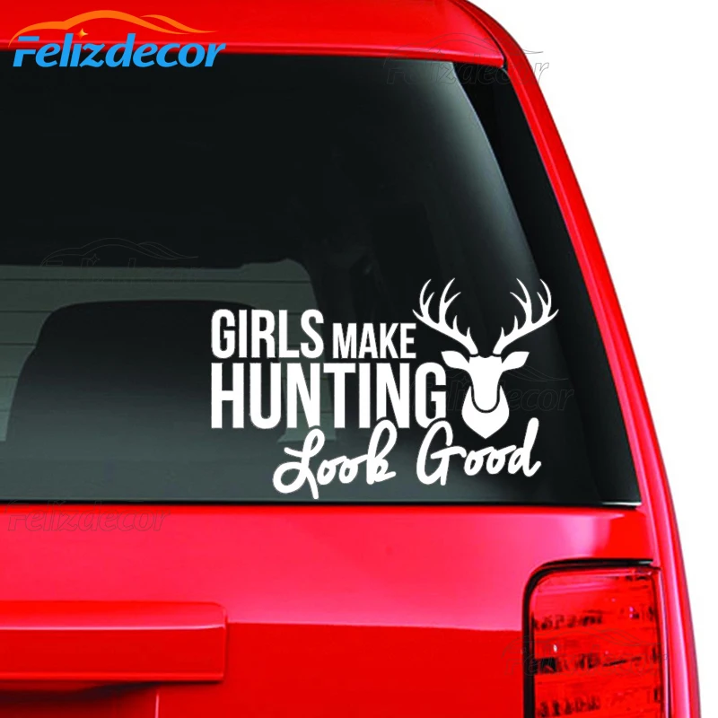 Новый дизайн наклейка для девушек охоты красивая текст слова автомобиля