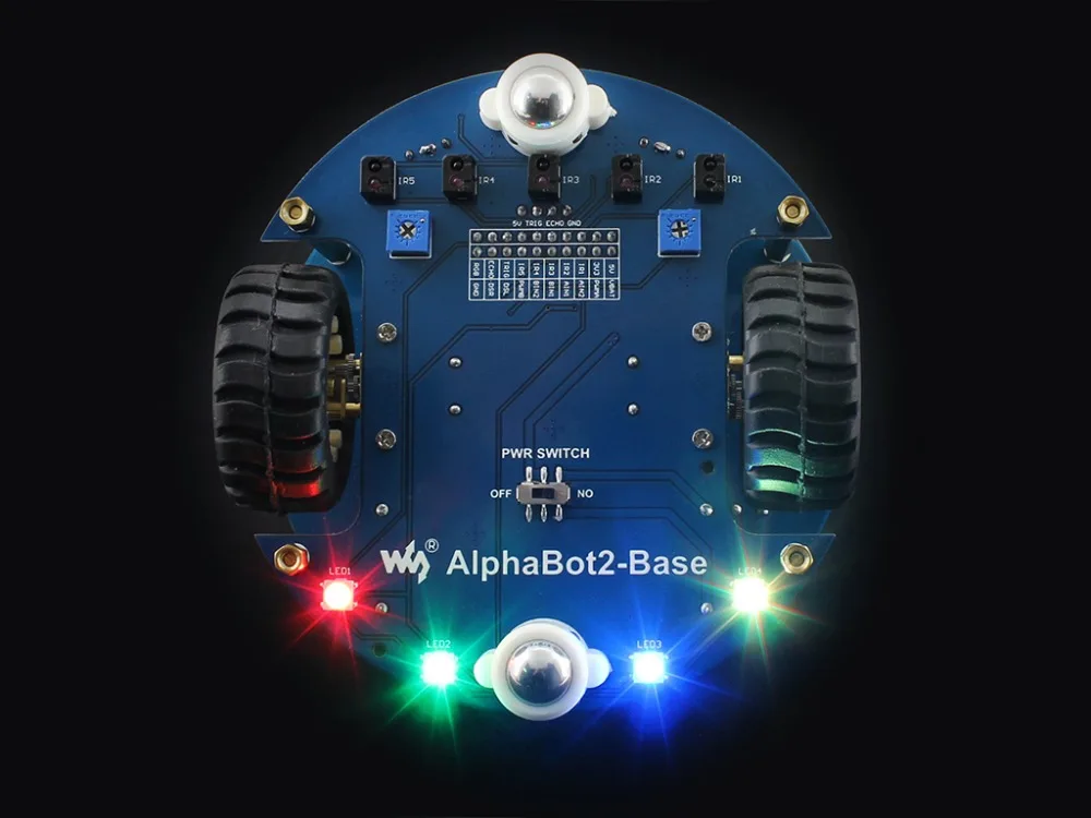AlphaBot2 робот строительный комплект: Raspberry Pi 3 Model B+, камера RPI(B)+ карта Micro SD+ 15 Acc