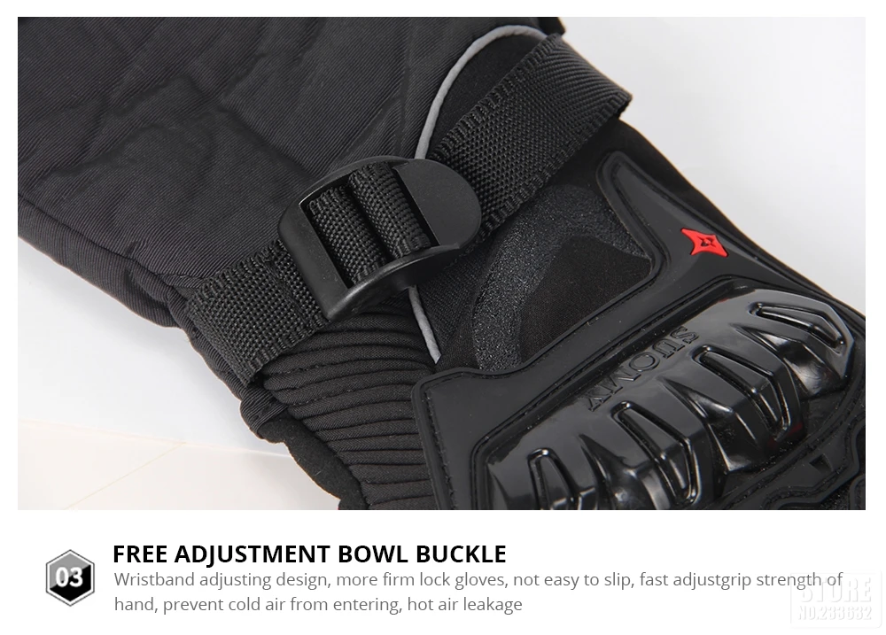SUOMY Motorcycle Gloves Men Waterproof Windproof Winter Guantes Moto Gloves Touch Screen Motorbike Riding Gloves