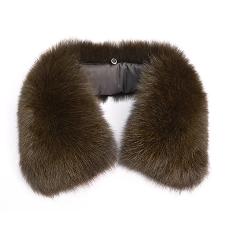Мужской меховой воротник из натурального Лисьего меха зимние шарфы воротники