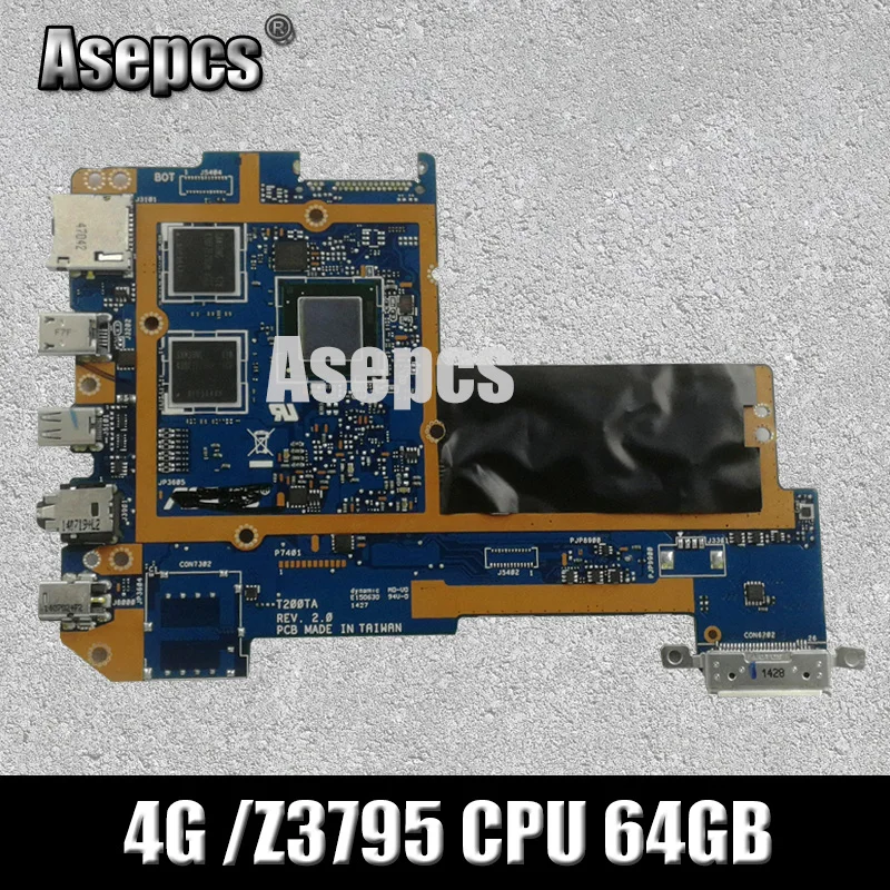 T200TAC планшетный ПК материнская плата 4G /Z3795 CPU 64 Гб SSD для ASUS T200TA T200T 90NB06I0