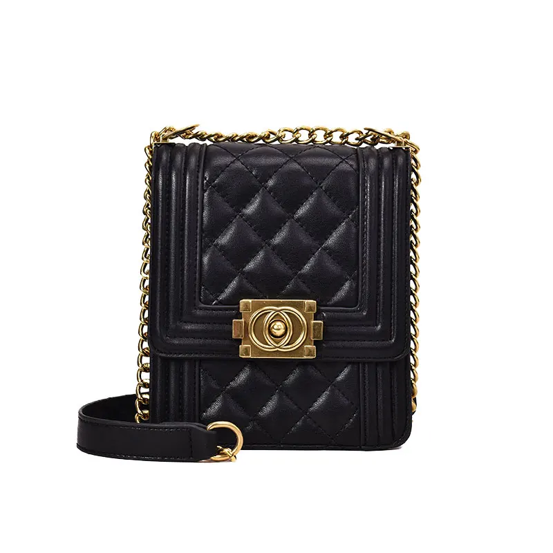 Женская маленькая квадратная сумка на цепочке модная мессенджер плечо 2019|Сумки с
