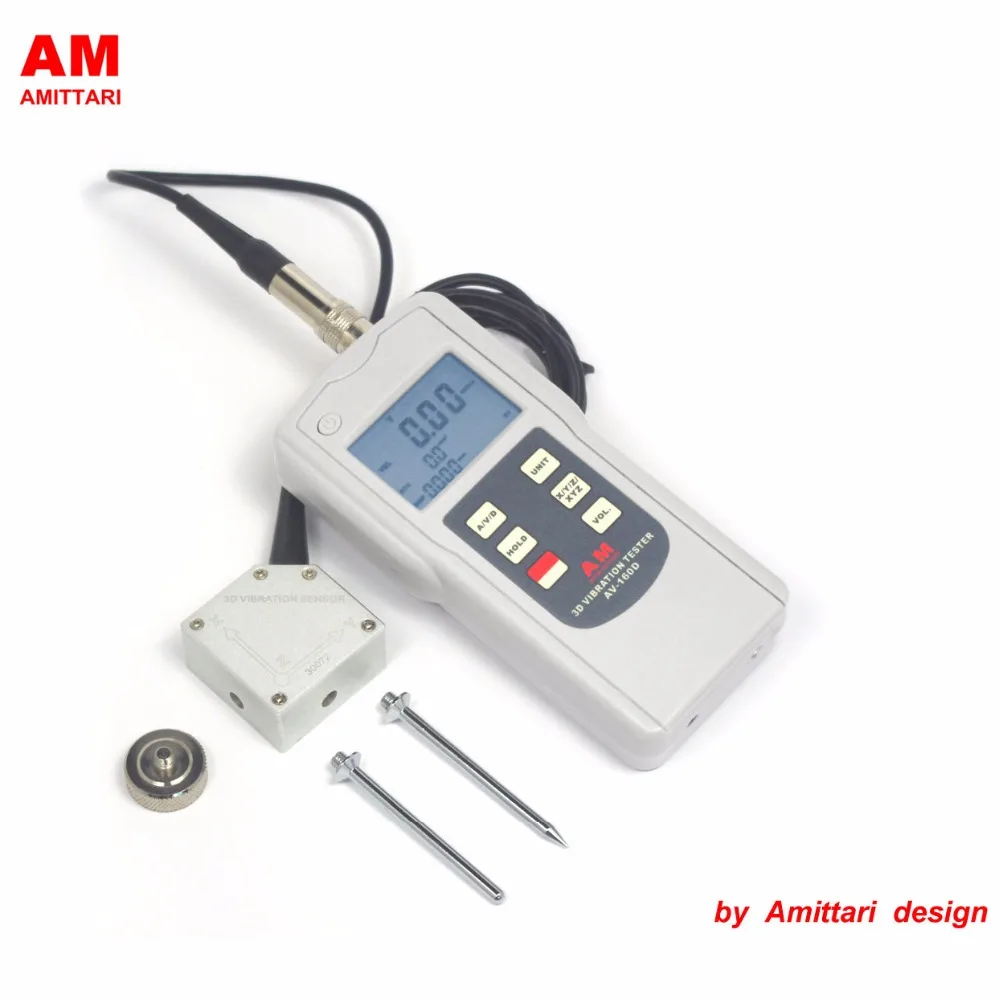 

Genuine Brand AMITTARI 3D Vibration Tester Meter Analyzer 3-Axis AC output USB BLUETOOTH RS232 headphone stethoscope