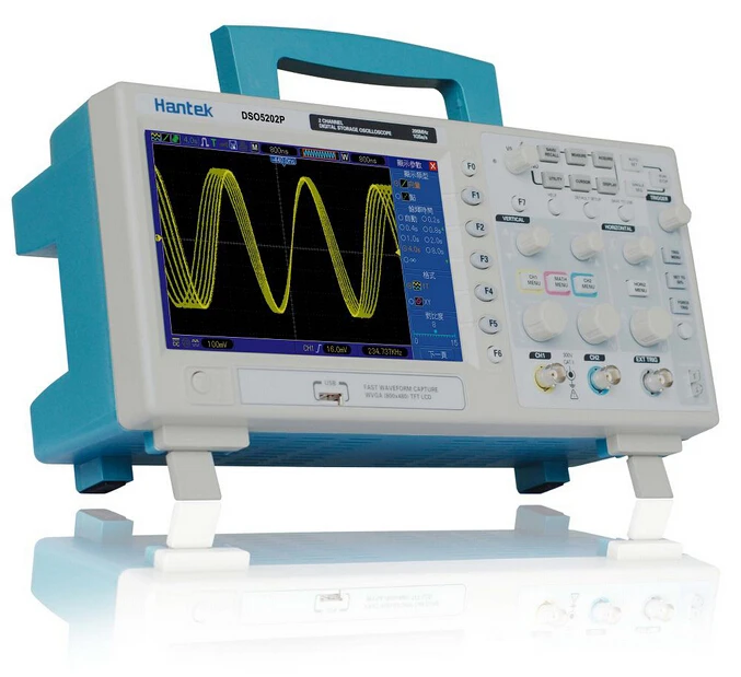 Цифровой осциллограф Hantek DSO5202P 200 МГц 2 канала 1GS/s TFT LCD 800x480 USB | Инструменты