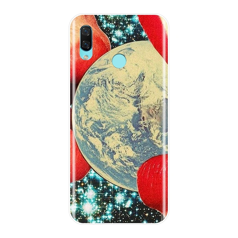Phone Case Silicone For Huawei Nova 2i 2 Lite Plus 3 3I 3E Art Space Star Moon Soft Back Cover Smart 2017 | Мобильные телефоны и
