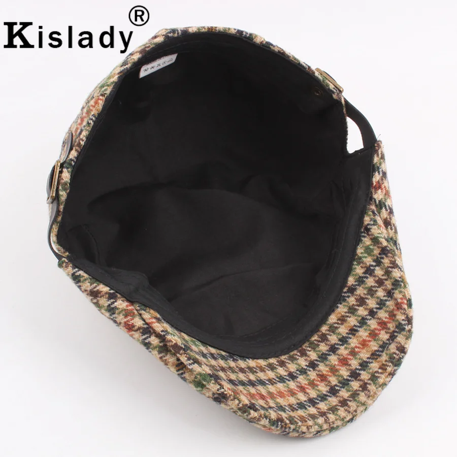 Kislady мода осень литературный Винтаж шапки-береты для унисекс зима Регулируемый