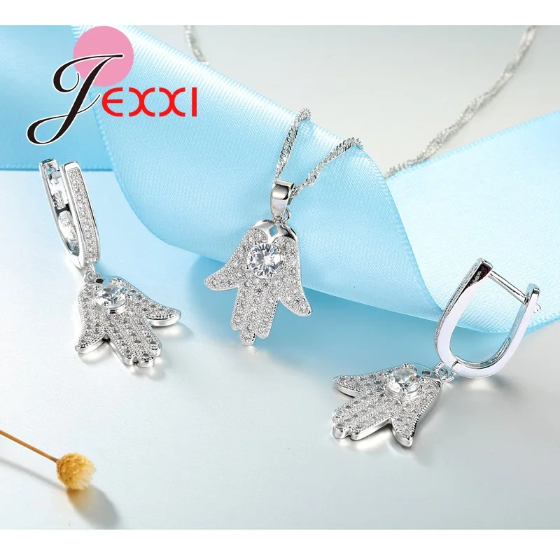 Vintage Tree Design Jewelry Set For Women Lady S Silver And Clear White Rhinestone Decorations EarringsNecklace Sets | Украшения и