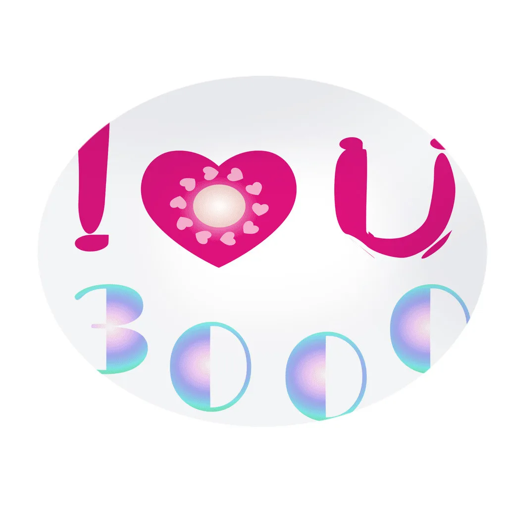 Детский ковер с надписью I Love You круглый для ванной украшение дома 2019|Коврики