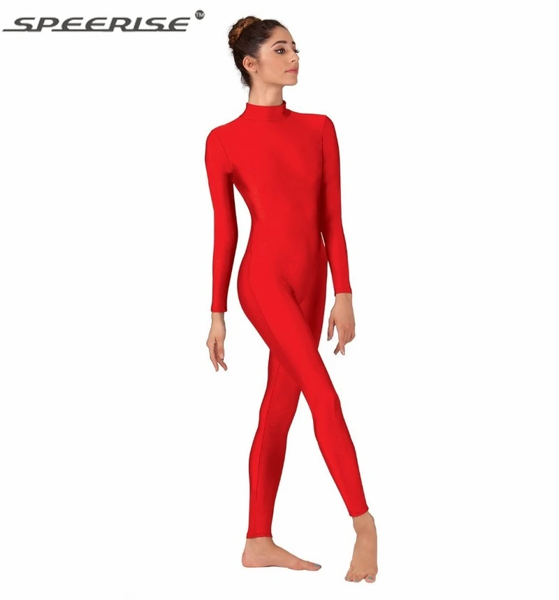 Взрослые Унисекс макет Средства ухода за кожей шеи с длинным рукавом комбинезон