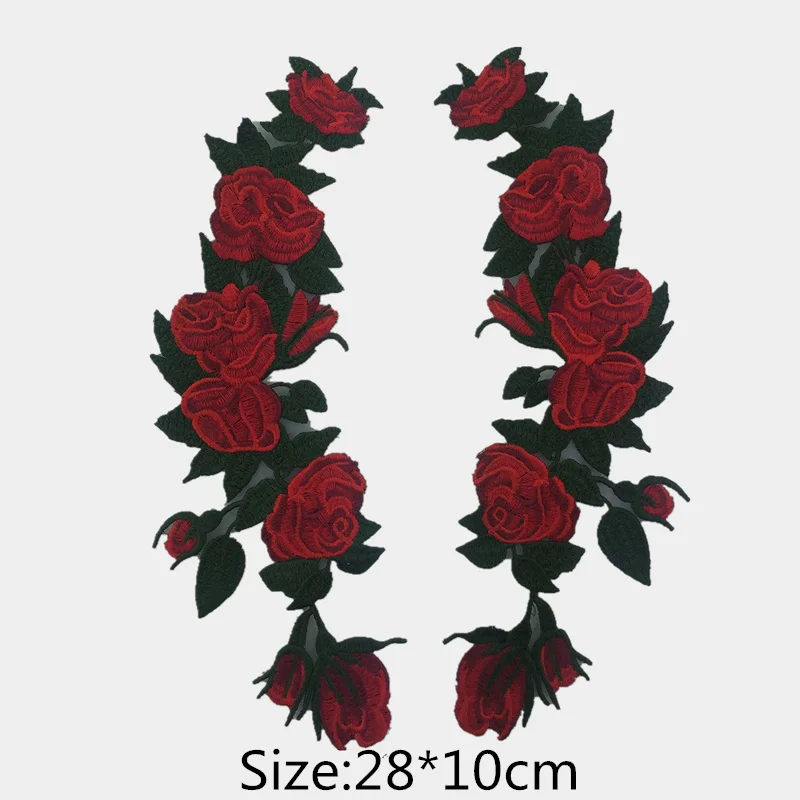 2 шт./компл. цветок parches Ropa Наклейки для одежды аппликацией Вышивка Нашивки para la