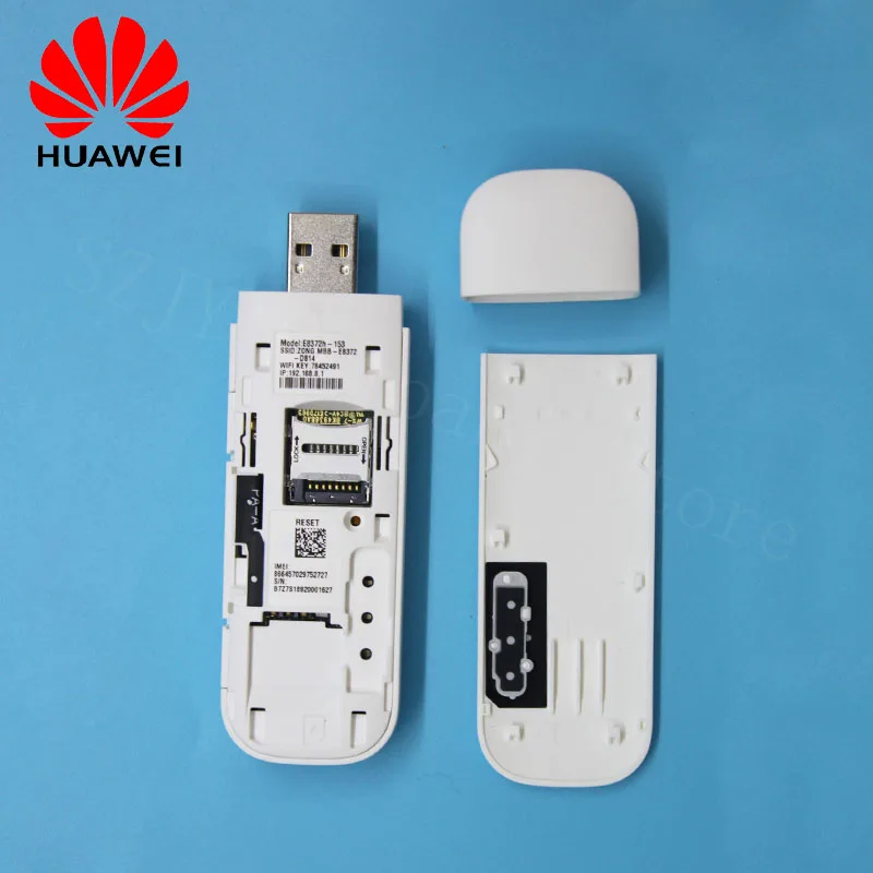 Huawei USB wifi модем E8372 E8372h 153 4G LTE ключ плюс пара антенны Carfi PK E8377|3G/4G роутеры| |
