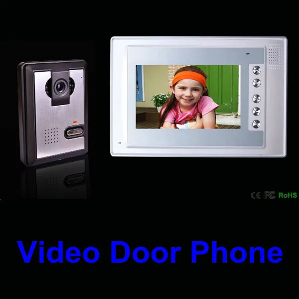 

7" TFT LCD Home Security Camera Monitor Video Door Phone Intercom Doorbell