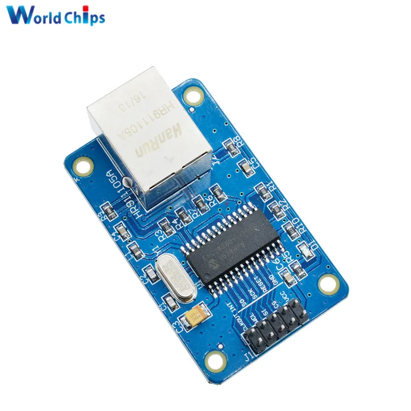 Сетевая плата ENC28J60 LAN Ethernet модуль для arduino 25 МГц кристалл AVR 51 LPC STM32 3 В|module board|module