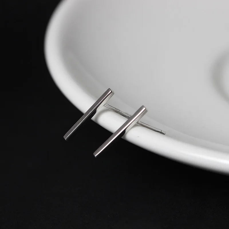 Женские серьги-гвоздики Flyleaf из стерлингового серебра 925 пробы с длинными