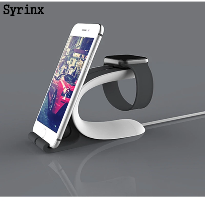 Syrinx 2 in 1 Multi Charging Dock Stand Docking Station Charger Holder for Apple Watch iPhone Mobile Phone Tablet Support - купить по