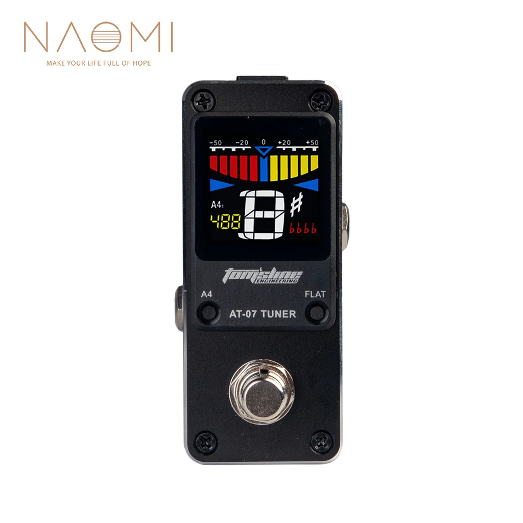 NAOMI AROMA AT-07 мини хроматический тюнер Одиночная педаль эффектов для гитары