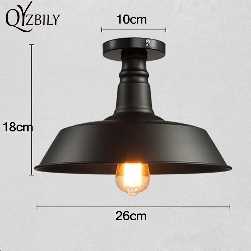 

Ceiling lamp Iron art LED Ceiling Light Loft Industrial E27 Bulb Metal Style Lighting Fixture Modern Living Room Kitchen led