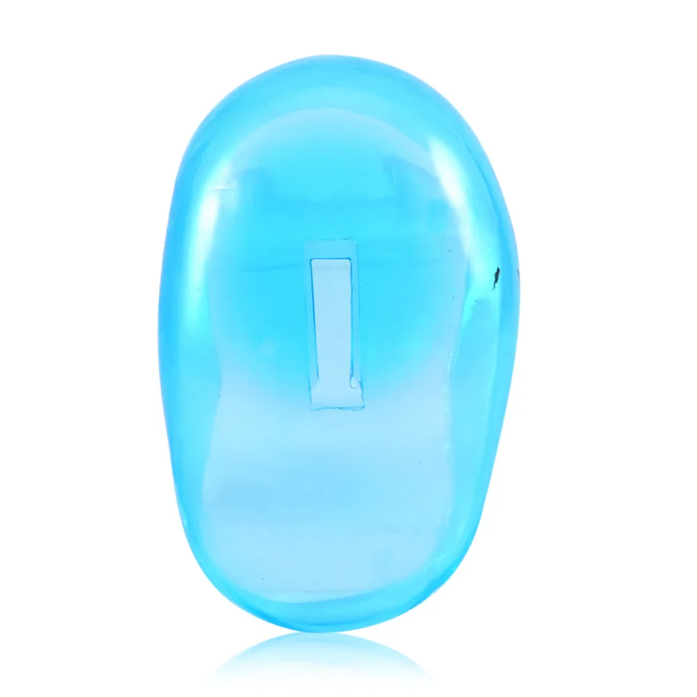 1 пара прозрачная синяя защита для ушей пластиковая окрашивания волос ухода за