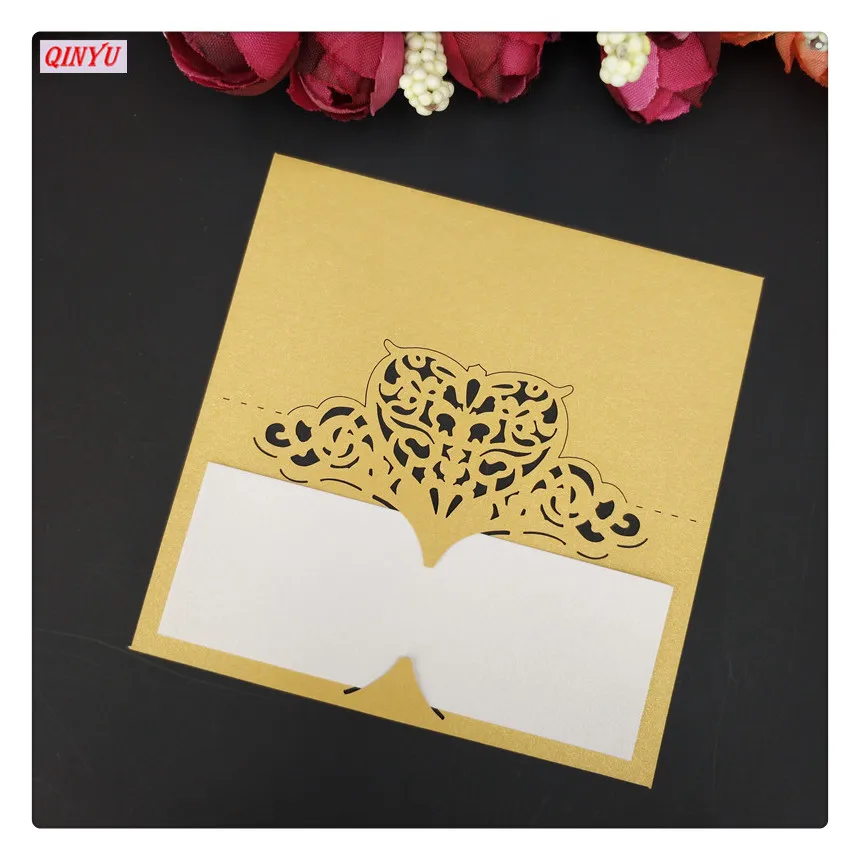 100 шт. лазерная резка карточка на сиденье в форме сердца свадебные карточки