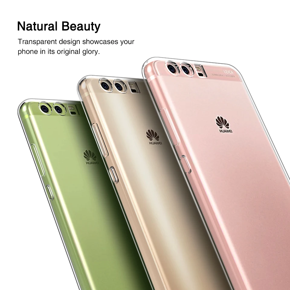 Easyacc для Huawei P10 lite чехол природа ультра тонкий прозрачный ТПУ Прозрачный мягкий 5
