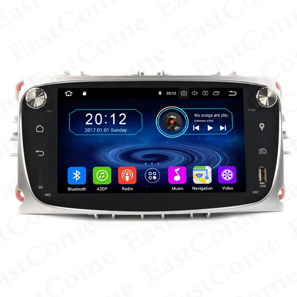 7 &quotAndroid 8 1 Автомобильный GPS навигатор для Ford Focus Mondeo Фокус C MAX S Max Kuga Galaxy