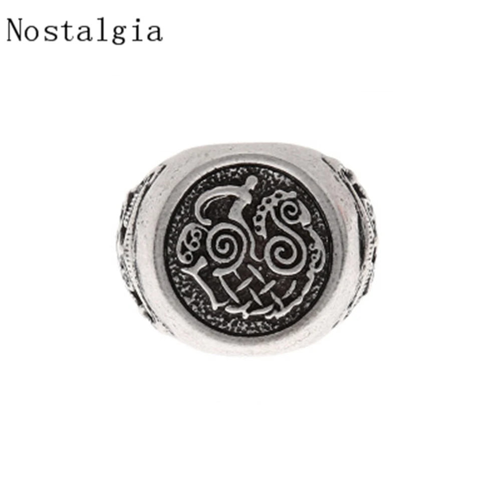 Модное винтажное славянское ювелирное изделие для мужчин Valknut Warrior's Ring