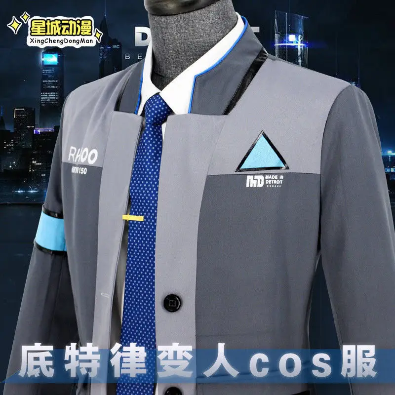Костюм для косплея из Детройта: стать человеком Коннор RK800 костюмы куртка пальто