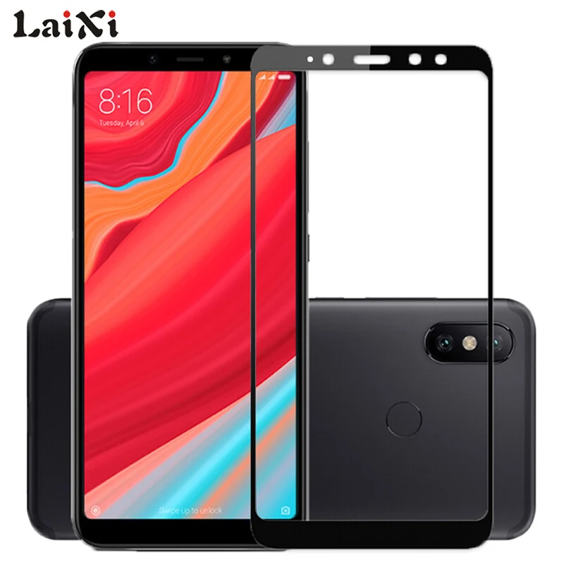 Laixi полное покрытие закаленное стекло для Xiaomi Redmi S2 протектор экрана Unrta-тонкая