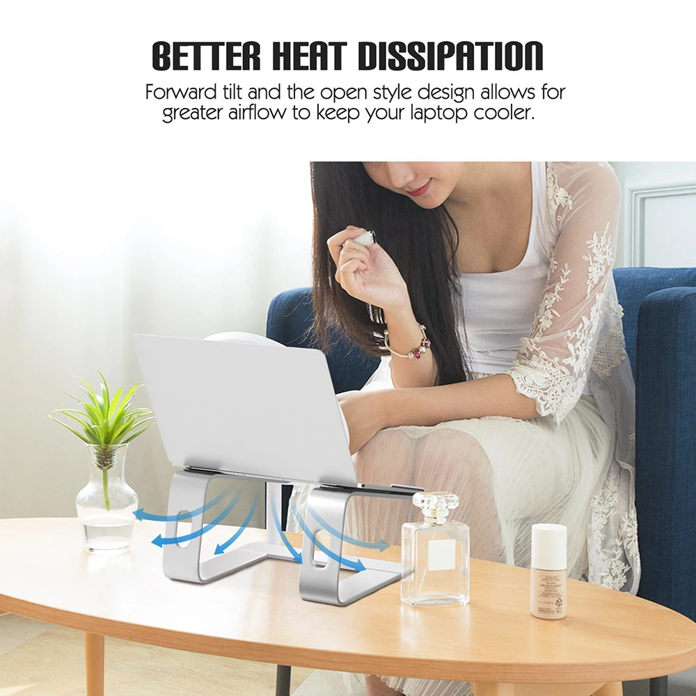 Laptop Stand Portable Aluminum Lapdesk Office Lapdesks Ergonomic Notebook Stands for Macbook Cooling Pad Bracket Holder | Компьютеры и