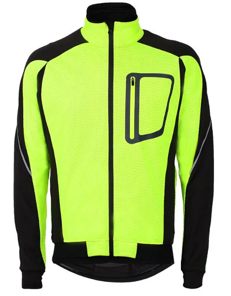 Велосипедная рубашка с длинным рукавом Мужская велосипедная спортивная зимняя