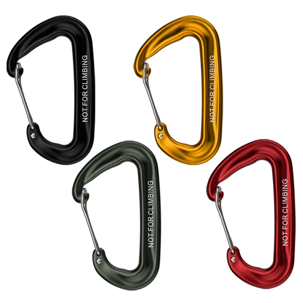 Открытый альпинистский крюк для рюкзака 12KN пружинный зажим брелок Карабин Крюк