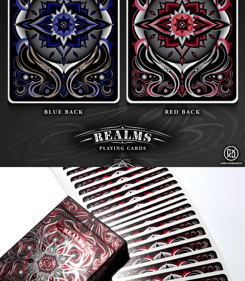 1 шт. Realms игральные карты шесть карт для покера импортированные Magic Dekc реквизит Запечатанный