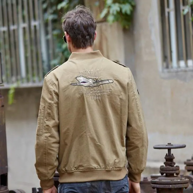 

Nice New Men Jacket Spring Jacket Bomber Brand Jacket self-cultivation Army Flight Leisure Men High Quality Coat Overcoat