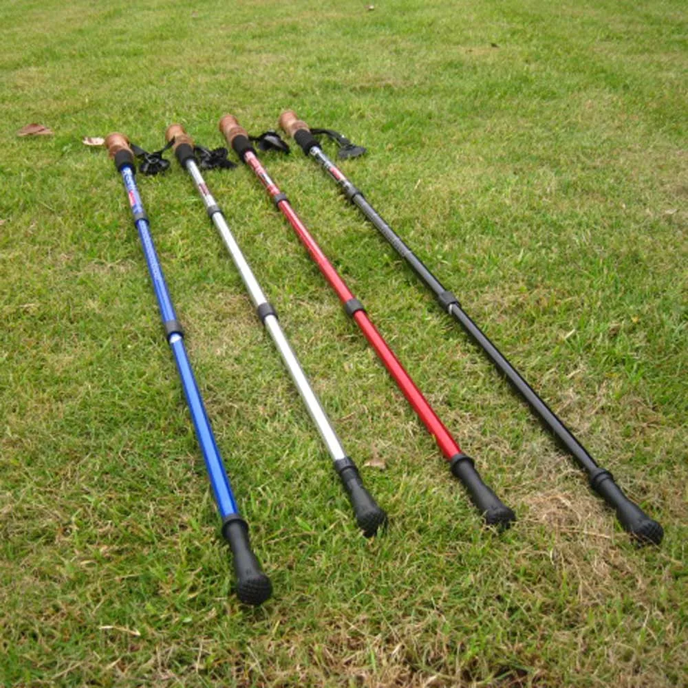 1 шт. Регулируемая телескопическая походная трость из алюминиевого сплава